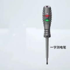 Neon Voltage Tester Pen with Rubber Grip & Screwdriver Tip – Essential Electrician Tool