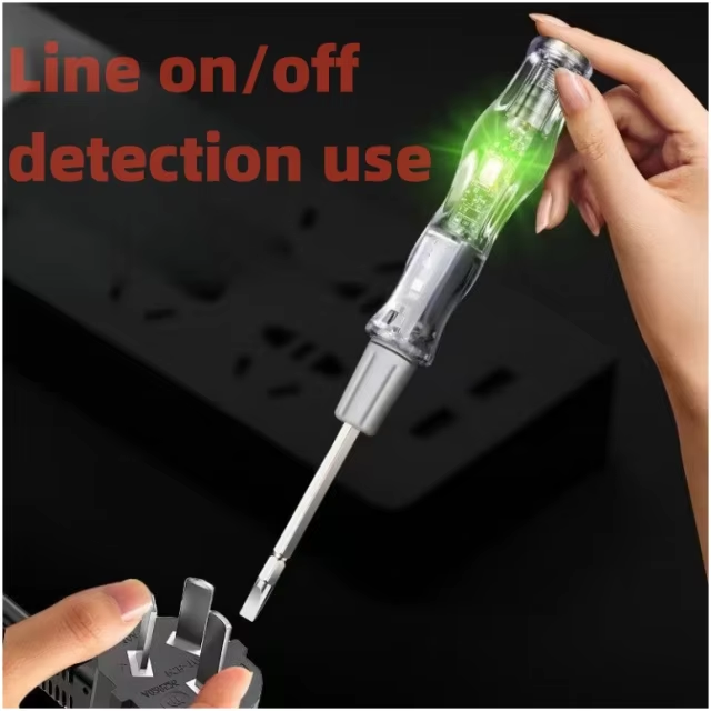 Dual-Head High-Brightness LED Voltage Tester Pen
