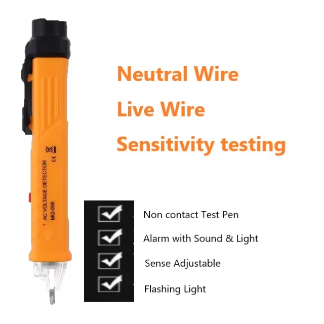 Digital Battery Powered Electrical Test Pen with Audible Alarm