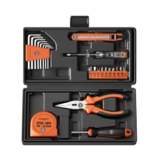 Household Tool Kit Home Owner Tool Set with Hammer, Pliers, Screwdriver Kit, Socket Kit, Universal Household Hand Tool Kit  Basic Household Maintenance Set: Compact Toolbox for DIY Repairs