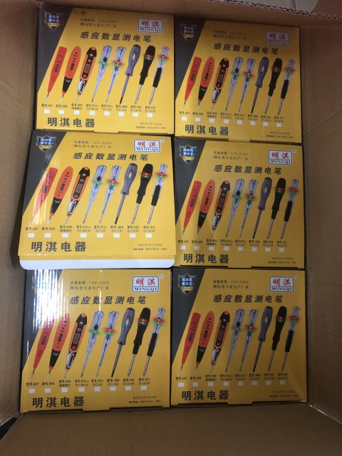 Digital multi-function electrician test pen with LED indicator electrical test pen for professional electricians