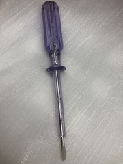 Two different sizes and lengths of electrician's tester leads will produce a red LED light but no sound