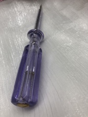 Two different sizes and lengths of electrician's tester leads will produce a red LED light but no sound