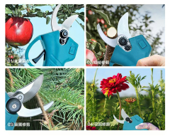 Upgraded Cordless Electric Pruning Shears - Lithium-Ion Battery Powered Garden Scissors for Tree Trimming, Branch Cutting, and Home Gardening Tools