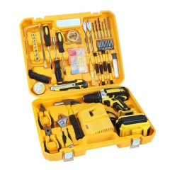 21V Cordless Drill Driver Kit - Heavy Duty Electric Screwdriver, Impact Drill & Compact Power Drill Set with Lithium-Ion Battery