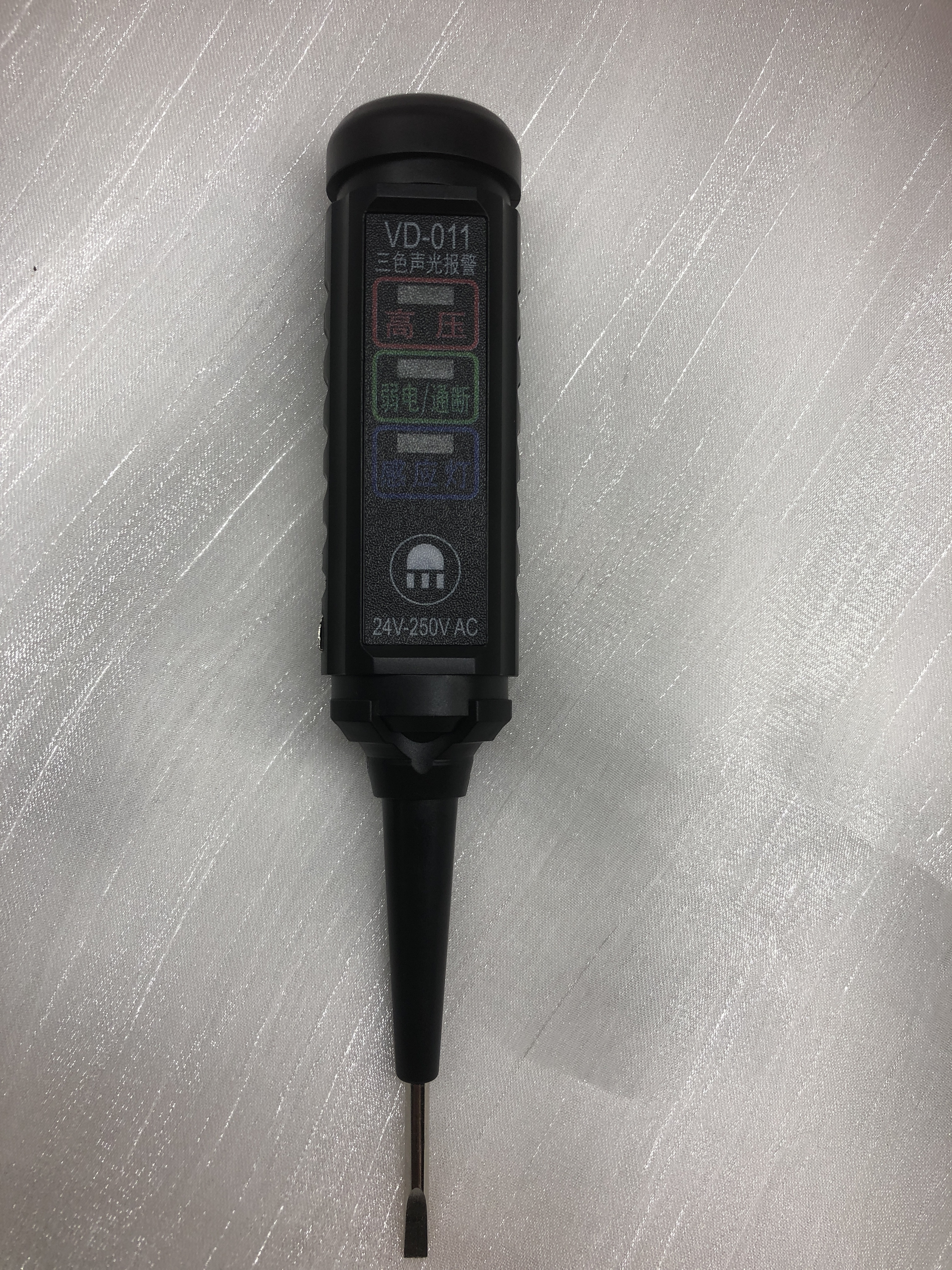 Professional Electrician’s Test Pen - Dual Alarm (Visual & Audible) with 3-Stage LED Display
