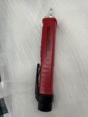SmartVoice Alert Pro: Red-Handled Voltage Detector for Precision Electrical Diagnostics