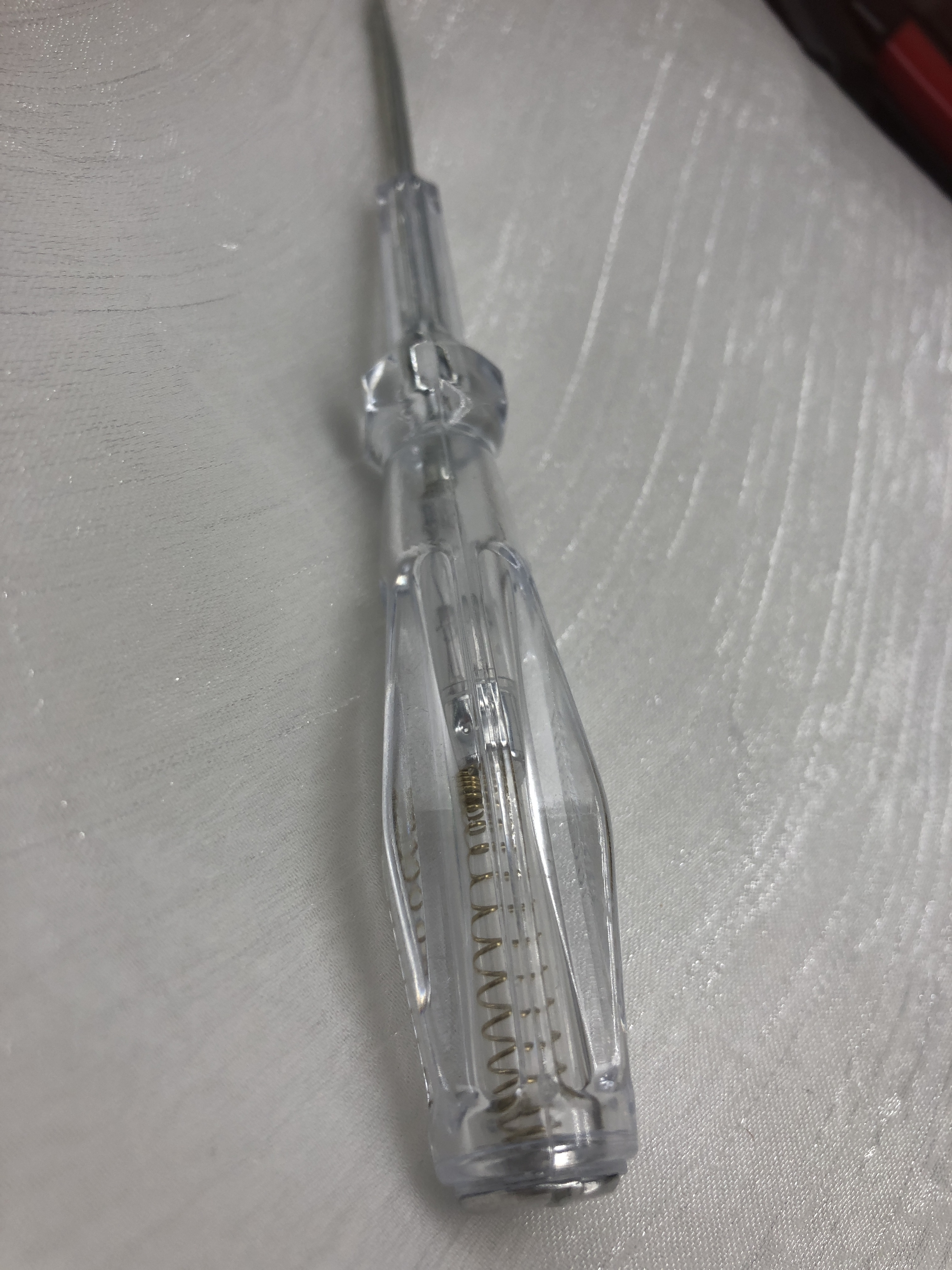 High-Torque Iron Flathead Neon Voltage Tester Pen - 14cm Compact Design