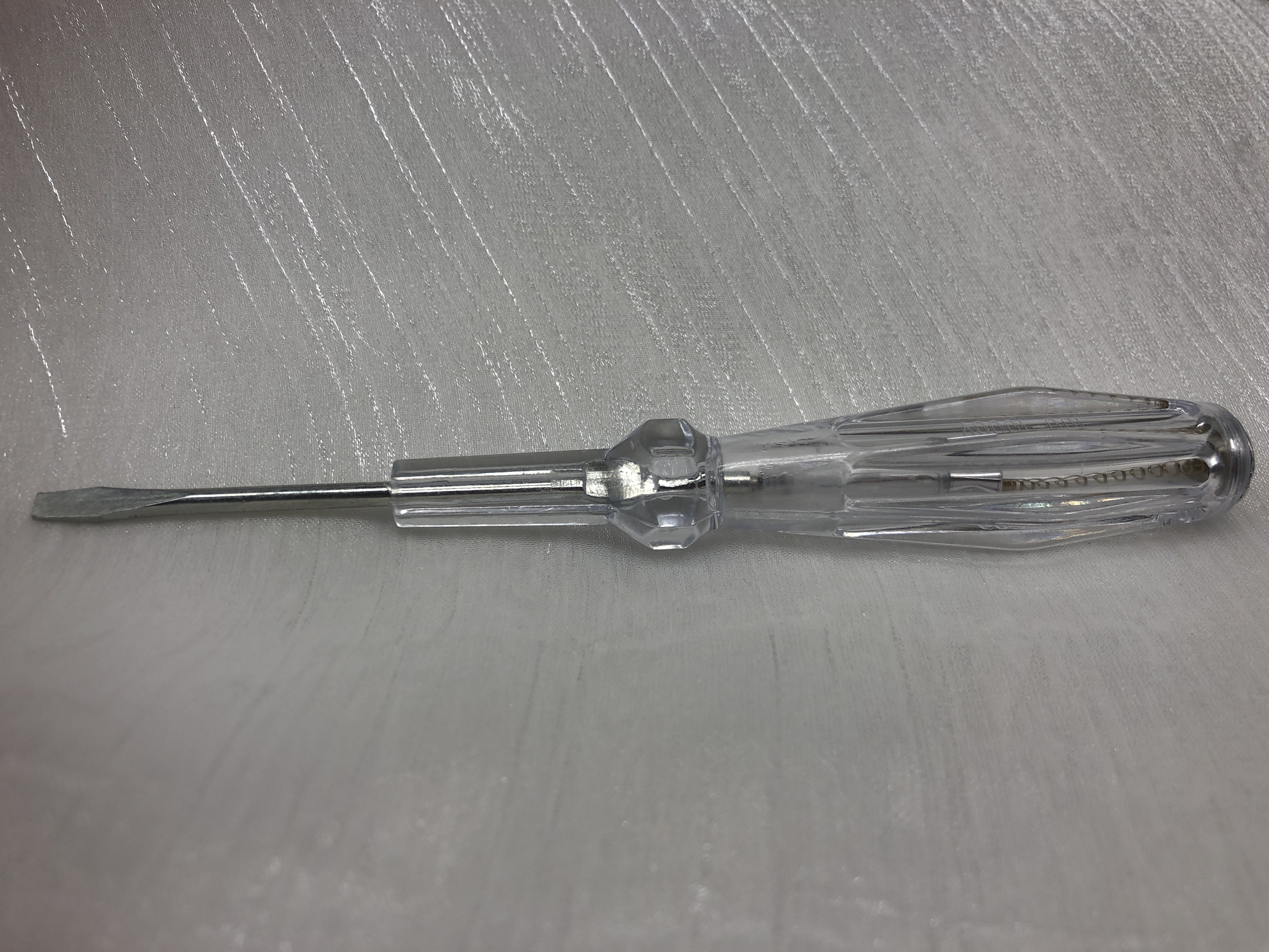 High-Torque Iron Flathead Neon Voltage Tester Pen - 14cm Compact Design