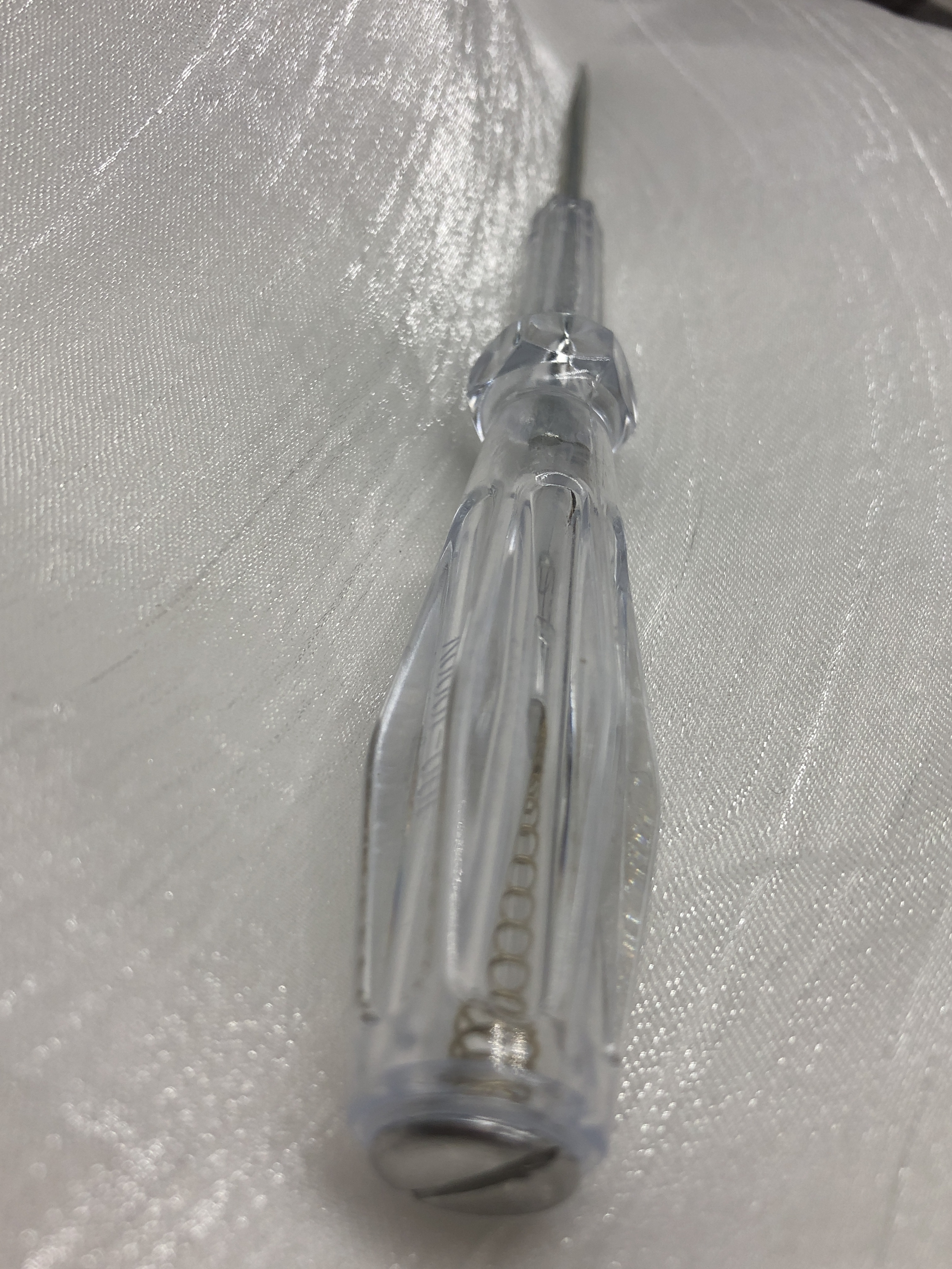 High-Torque Iron Flathead Neon Voltage Tester Pen - 14cm Compact Design