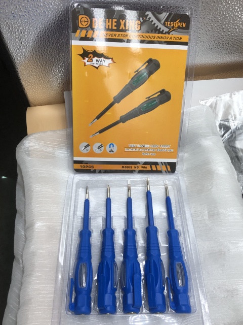 LED new rubber coated red light test pencil screwdriver induction breakpoint detection