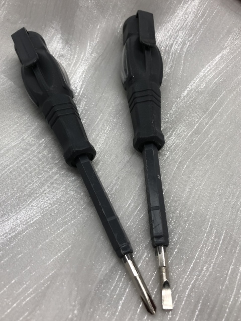 LED new rubber coated red light test pencil screwdriver induction breakpoint detection