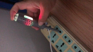 High torque LED colored light screwdriver tester induction tester breakpoint detection neutral and live wire identification Straight cross