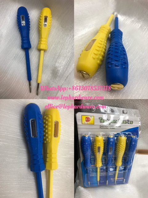 LED new rubber coated red light test pencil screwdriver induction breakpoint detection