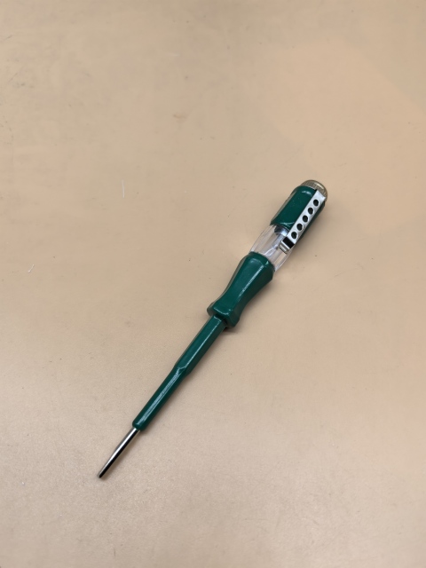 4 different colors of electrician's test pencil