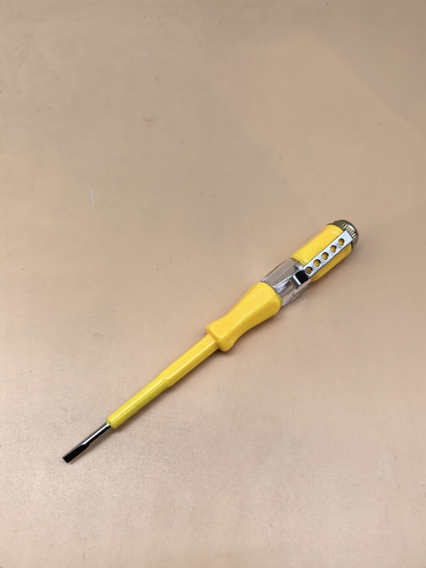 4 different colors of electrician's test pencil