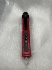 Red Battery-Powered Voice Announcing Smart Highlighter Voltage Tester Pen with Digital Display