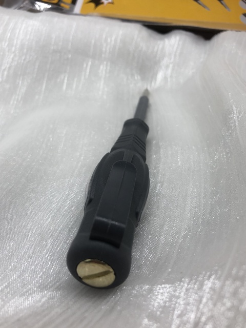 LED new rubber coated red light test pencil screwdriver induction breakpoint detection Neon Glow Electrician's Voltage Tester Pen