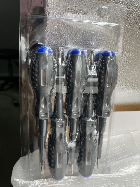LED new rubber coated red light test pencil screwdriver induction breakpoint detection Neon Glow Electrician's Voltage Tester Pen