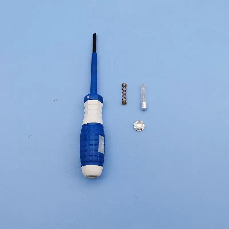Steel screwdriver tester pencil household induction electrician tester pencil flat screwdriver