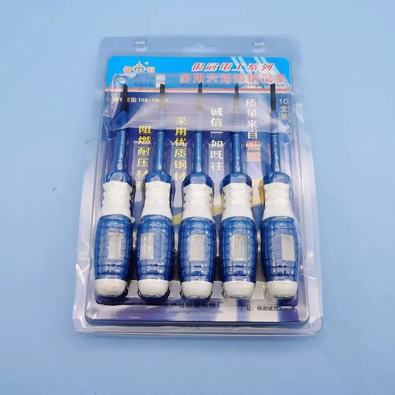 Steel screwdriver tester pencil household induction electrician tester pencil flat screwdriver