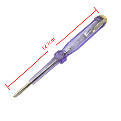 Tester pen with a straight head, electrician's special transparent tester pen, neon bulb