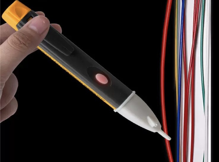 New double button non-contact induction voltage detector test pen multi-function electrician test pen