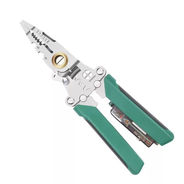 New Electrician Multi-Function Foldable Voltage Test Wire Cutter and Stripper  Live Compatible