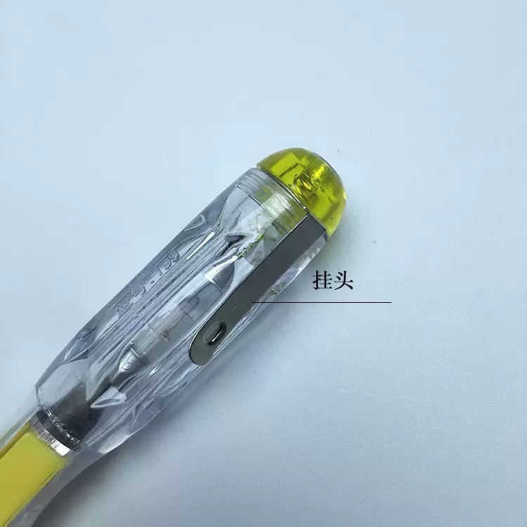 Silent Dual-Head Voltage Tester: Silent LED Red Light Indicator for Power Outlet Detection