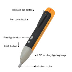 New double button non-contact induction test pen multi-function electrician test pen