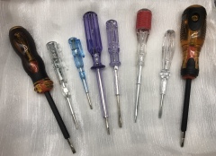 Single indicator silent voltage test pen for electricians