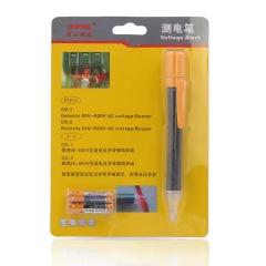 Non-contact voltage tester with buzzer and visual LED alert