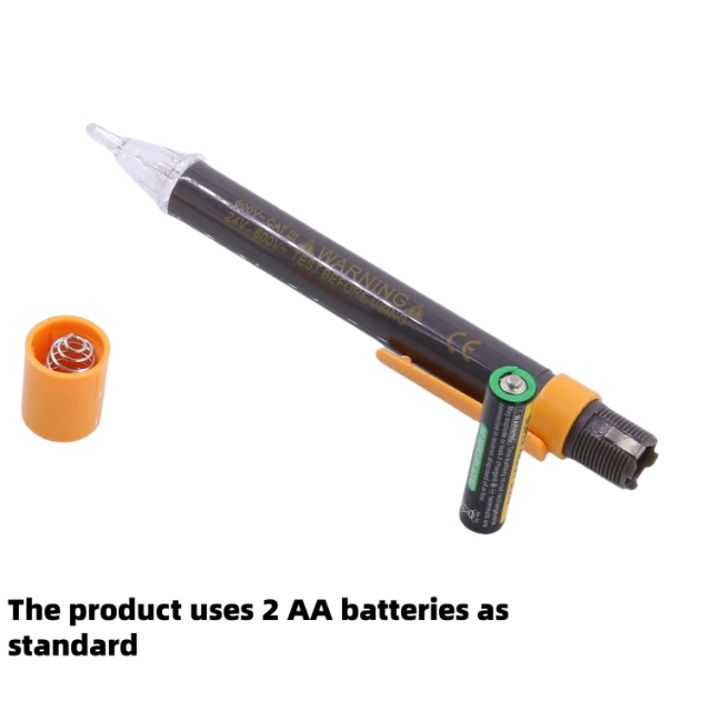 Non-contact voltage tester with buzzer and visual LED alert