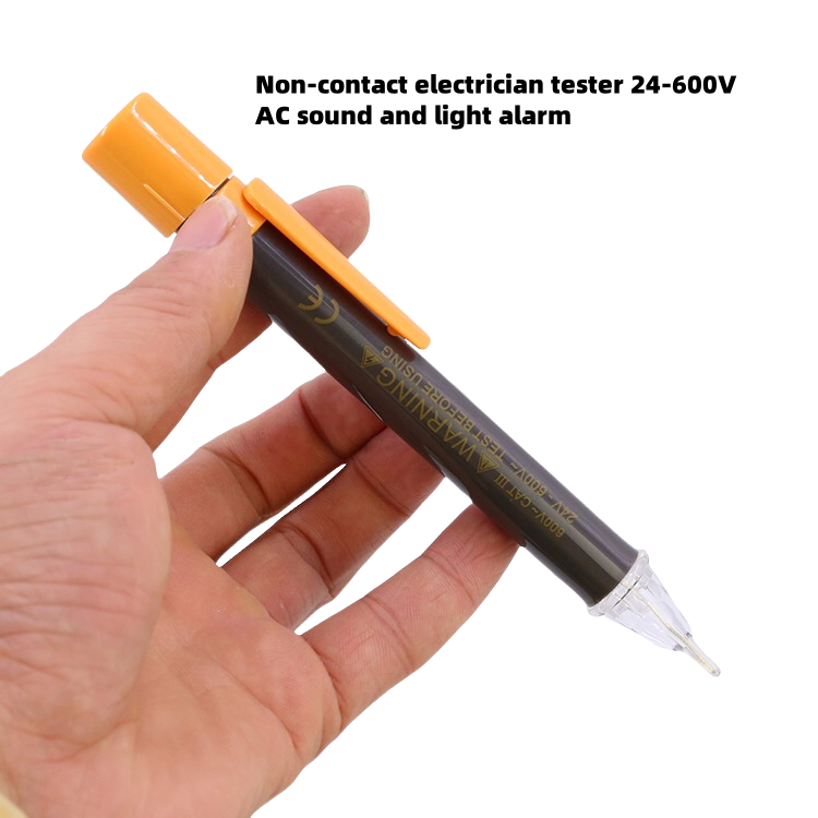 Non-contact voltage tester with buzzer and visual LED alert