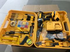 10mm Cordless Lithium-Ion Drill Driver Kit with Various Accessories, Electric Screwdriver Set, DIY and Construction Multi-Tool (1 Battery)