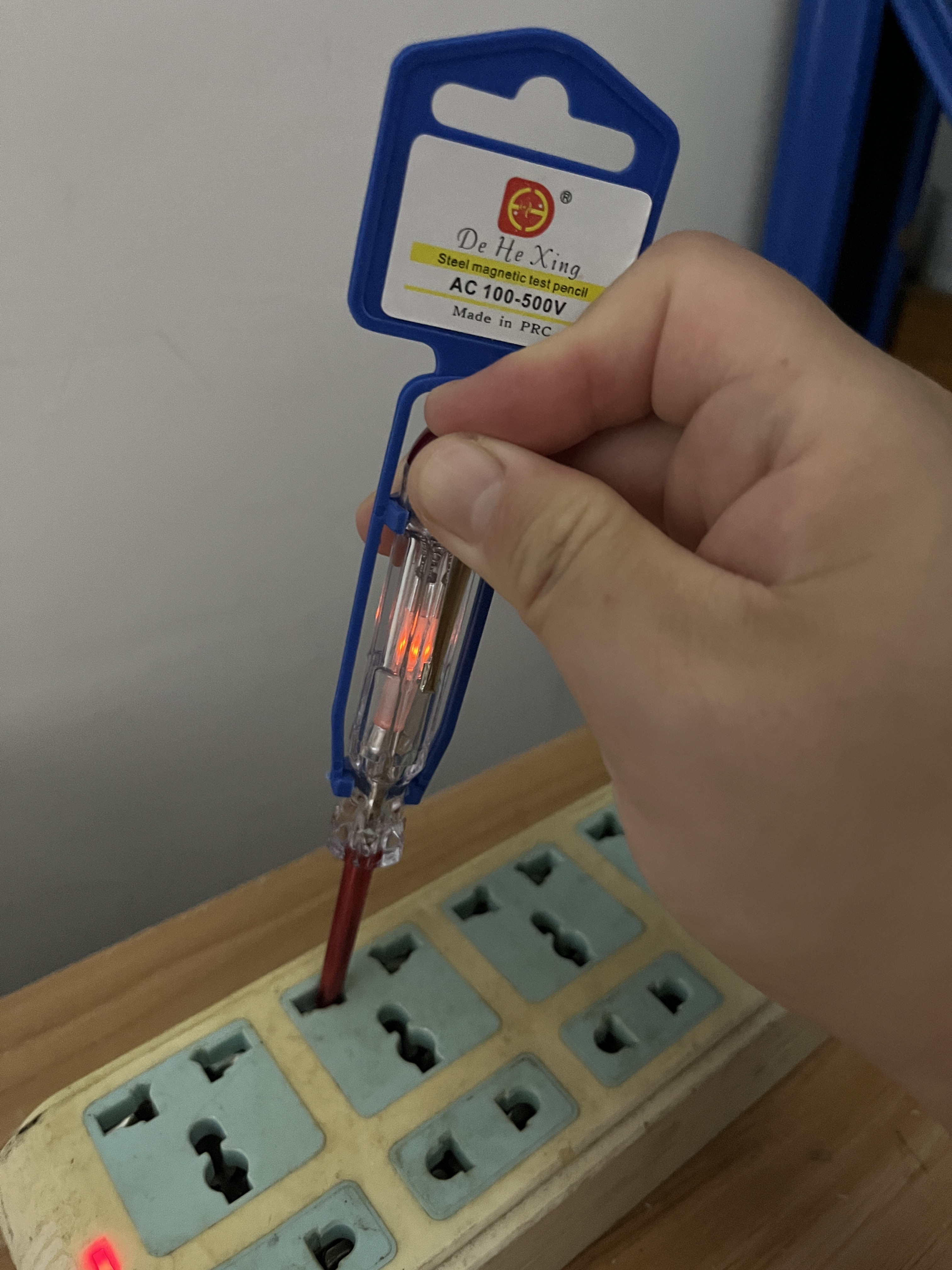 New red cap pen buckle single use test pen electrician maintenance contact test pen