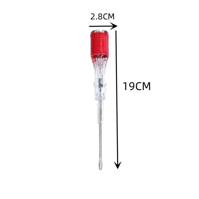 Single indicator silent voltage test pen for electricians