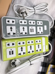 EU Power Strip with [X] AC Outlets and [Y] USB Ports, Schuko Plug, Surge Protector with [Featuers e.g., Overload Protection] for Home/Office/Travel
