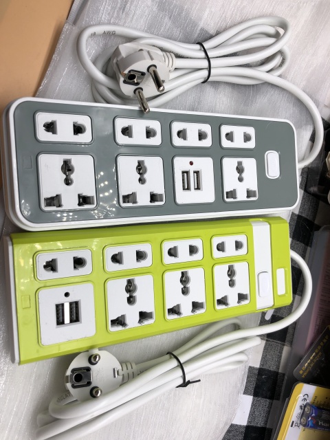 EU Power Strip with [X] AC Outlets and [Y] USB Ports, Schuko Plug, Surge Protector with [Featuers e.g., Overload Protection] for Home/Office/Travel