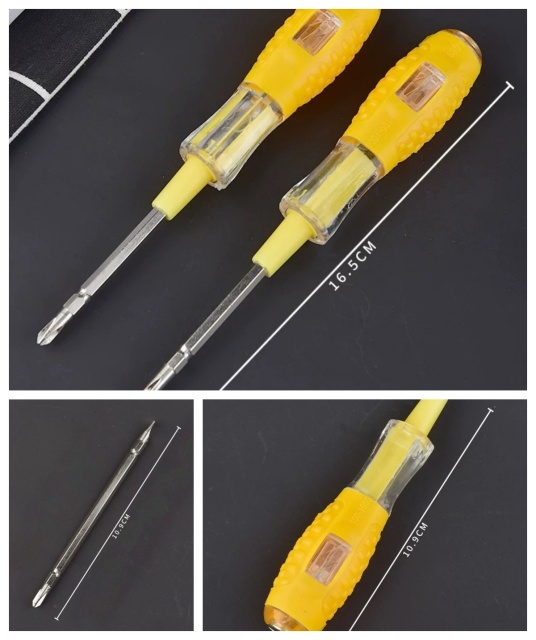 Double-head LED lamp contact voltage tester