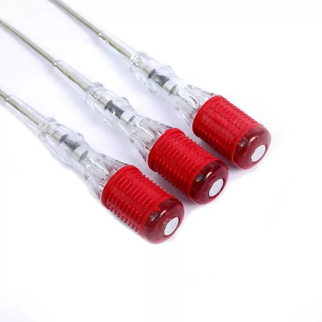 Single indicator silent voltage test pen for electricians