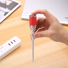 Single indicator silent voltage test pen for electricians