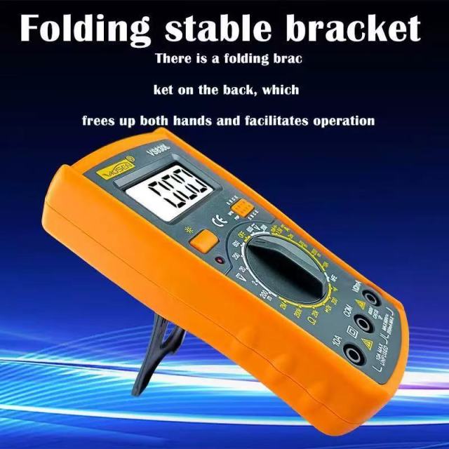 Digital Multimeter, High Precision Multi-Function Voltmeter with Backlight & Anti-Burn for Home Use