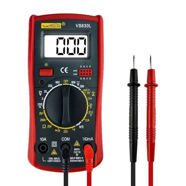 Digital Multimeter, High Precision Multi-Function Voltmeter with Backlight & Anti-Burn for Home Use