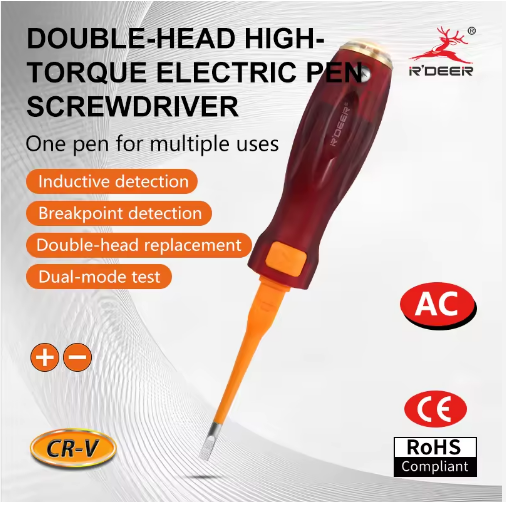 Multifunctional test pen for household circuit detection, high-precision test pen, electrician- specific digital display induction test pen