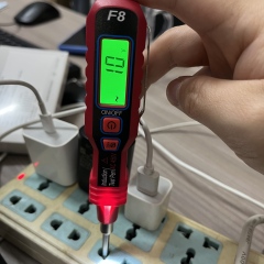 Intelligent non-contact voltage tester with audible and visual alarm function – a multi-functional AC/DC circuit breaker finder suitable for home circuit testing.