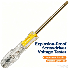 Professional Electrical Maintenance Tool for Electrician 2 in 1 Test Pen Screwdriver and Non Sparking Anti Explosion Voltage Detector Hand Tool