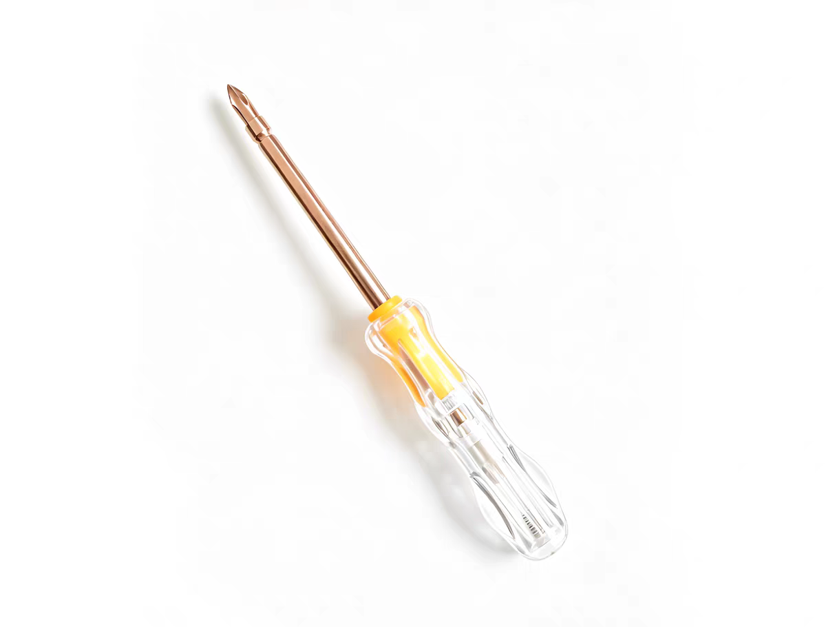 Professional Electrical Maintenance Tool for Electrician 2 in 1 Test Pen Screwdriver and Non Sparking Anti Explosion Voltage Detector Hand Tool