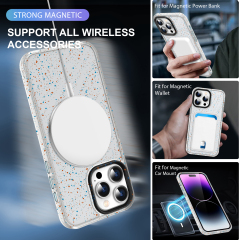SBR-PMCXK New Arrivals for iPhone 16pro 16pro max Splash-Ink Design Magnetic Phone Case Phone Accessories