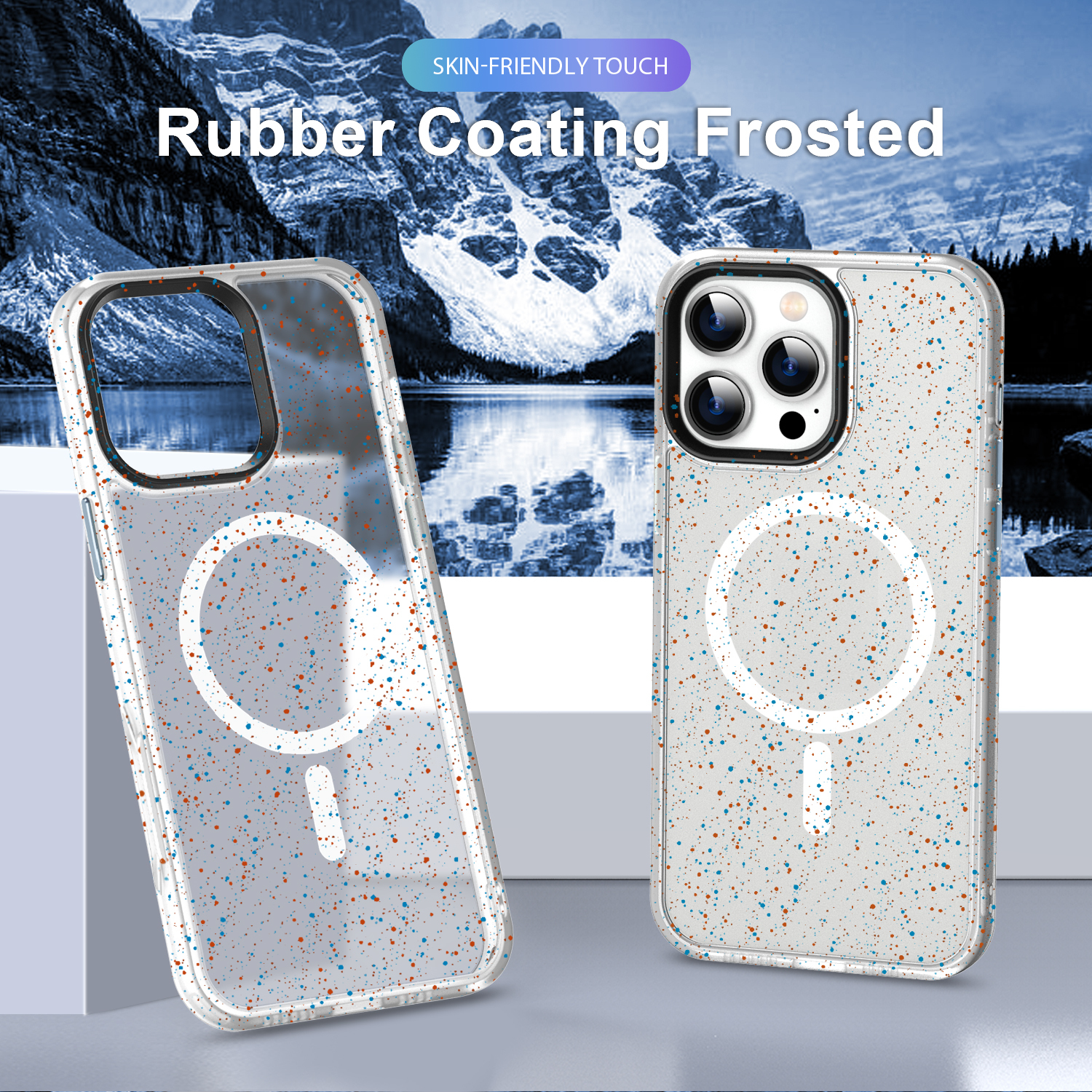 SBR-PMCXK New Arrivals for iPhone 16pro 16pro max Splash-Ink Design Magnetic Phone Case Phone Accessories
